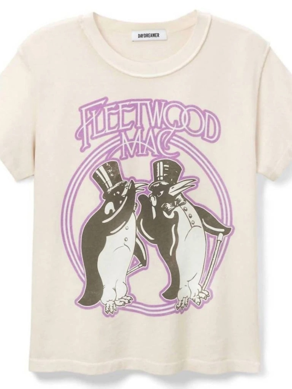 NWT Women’s Daydreamer - Fleetwood Mac Penguins Reverse Gf Tee ~ Size Small - Picture 2 of 10